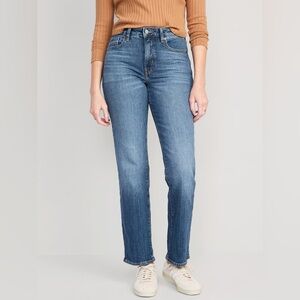 Old Navy Medium Wash High Rise O.G Straight Jeans